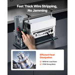 Amocart 370W Electric Wire Stripper Machine 0.06-1.57 in 11 Channel Automatic Copper Cable Stripper for Scrap Copper Recycling