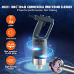 Amocart 16" Commercial Immersion Blender Heavy Duty Hand Mixer Multi-Purpose Portable Mixer for Soup Smoothie Puree Baby Food