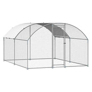 Load image into Gallery viewer, Amocart Metal Chicken Coop 9.8x13.1x6.5ft with Cover Doom Roof Hen House with Security Lock Outdoor Duck Rabbit Cage for Yard
