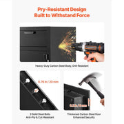 Load image into Gallery viewer, Amocart Drop Safe Large Capacity Front Drop Slot Safe Box with Digital Keypad Cash Depository Box with Spare Keys for Cash Bank
