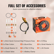 Charger l'image dans la visionneuse de galerie, SucceBuy Compresseur d'air PCP 4500 PSI/30 MPa Compresseur PCP portable sans eau pour carabine à air comprimé Paintball et réservoir de plongée
