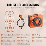 SucceBuy PCP Air Compressor, 4500PSI/30Mpa Portable PCP Airgun Compressor with Built-in Power Converter