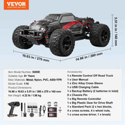 Charger l'image dans la visionneuse de galerie, SucceBuy 1:10 38KM/H 4WD RC Car All Terrain Off-Road with 2 Batteries Drift Monster Truck Children Toys for Kids Christmas Gifts
