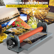 Load image into Gallery viewer, Amocart 39.3"x0.71" Manual Cold Roll Laminator Machine Document Plasticizer Fits for Poster Painting Photo Book Cover A3 A4
