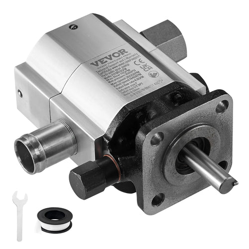 SucceBuy Hydraulic Log Splitter Pump 13/16 GPM 3000/4000 PSI 2 Stage 1''Inlet 1/2''NPT Outlet 3600 RPM for Small Engine Mounting