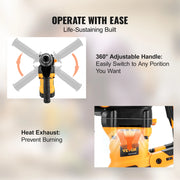 Load image into Gallery viewer, Amocart 1600W Rotary Hammer Drill Max Drilling 42mm 3 Modes Max Corded Demolition Chipping Metal Concrete Breaker Jackhammer
