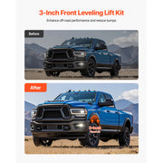 Bild in Galerie-Viewer laden, Amocart 3 Inch Front Leveling Lift Kit for 2007-2024 Silverado 1500 2WD/4WD Chassis Level Kit with 2PCS Aluminum Strut Spacers
