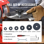 Load image into Gallery viewer, SucceBuy Circular Saw Blade Sharpener 370W Sharpening Machine 3600RPM Saw Blade 5Inch Wheel Rotary Mill Polisher Carbide Tipped - AMOCART
