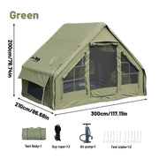 Load image into Gallery viewer, PAKICETUS Inflatable camping tent 4-8 people with windows portable water-resistant camping tent  Four season tents
