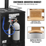 SucceBuy 5 Lbs CO2 Tank Aluminum Gas Cylinder Brand New CO2 Cylinder with Gray Spray Coating CO2 Tank with CGA320 Valve