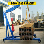 Amocart Hydraulic Jack 3/4/8/12 Ton Car Hydraulic Long Ram Jack Manual Engine Lift Hoist Cherry Picker Mechanical Workshop Tool