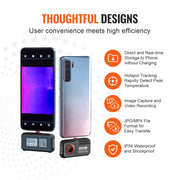 Load image into Gallery viewer, SucceBuy Thermal Imaging Camera 256 x 192 IR Resolution Infrared Thermal Imager 25Hz Refresh Rate Thermal Camera for Android
