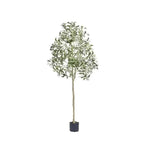 Amocart Artificial Olive Tree 4/5/6FT Tall Faux Plant Secure PE Material Anti-Tip Tilt Protection Low-Maintenance Tree for Home
