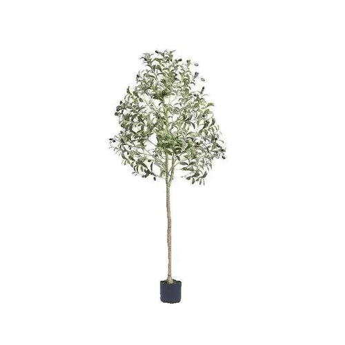Amocart Artificial Olive Tree 4/5/6FT Tall Faux Plant Secure PE Material Anti-Tip Tilt Protection Low-Maintenance Tree for Home
