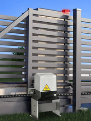 Load image into Gallery viewer, SucceBuy Electric Sliding Gate Opener with 2 Remote Controls Gate Operator Hardware Heavy Duty Track Driveway Motor for Security
