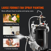 Bild in Galerie-Viewer laden, Amocart Spray Paint Pressure Pot 15L Pressure Pot Tank 60psi Adjustale Pressure Steel Pressure Pot Paint Tank Spray Gun Hose
