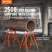 Load image into Gallery viewer, Amocart Pipe Stand with Roller Head Heavy Duty 2500LBS Load Capacity Suitable for 2-36 inches Pipe 45# Steel Roller for Welding

