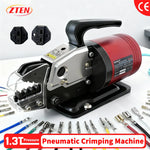 Zten Pneumatic Terminal Crimping Machine Tool 1.3T Terminal Crimper Pliers Tool with Crimping Die For Optional With Foot Touch