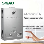 Load image into Gallery viewer, 12L 16L 18L GPM LPG Gas Propane Instant Tankless Hot Water Heater for Home Kitchen Bathroom Outdoor Camping Portable Heat
