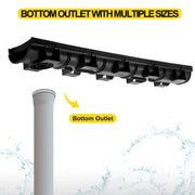 Bild in Galerie-Viewer laden, Amocart Drainage Trench Driveway Channel Drain With Plastic Grate 3-5 Pack HDPE Floor Drain Trench Drain Grate For Garden
