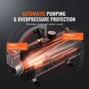 Load image into Gallery viewer, Amocart 12V Air Compressor with Tank 0.8Gal/3L Train Horn Air Compressor 120 psi Working Pressure Onboard Air Compressor System
