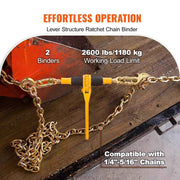 Load image into Gallery viewer, Amocart 2/4pcs Ratchet Chain Binders 1/4"-5/16" Load Binder with 2 Hooks Tie Downs Tow Chain for Flatbed Trailer Transport
