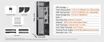 Amocart 3-8 Rifles Gun Safe w/ Digital Keypad & Lock Gun Storage Cabinet with Removable Storage Shelf for Home Long Gun Pistols