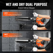 Bild in Galerie-Viewer laden, Amocart 3000W/3200W Core Drill Machine Drilling Diameter Diamond Stand Core Drill Rig Rugged Concrete Core Drill Wet Dry Use
