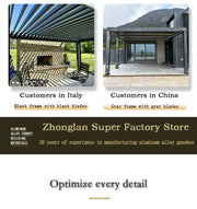 Load image into Gallery viewer, Bioclimatic Pergola with Adjustable Louvers, Ideal Outdoor Structure for Patio, Backyard &amp; Garden, All-Weather Relaxation Space
