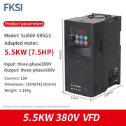 Load image into Gallery viewer, NEW SU600 VFD 0.75KW/1.5KW/2.2KW/3.7KW/5.5KW 220V/380V inverter Variable Frequency Drive Speed Controller for 3-phase Motor
