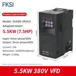 NEW SU600 VFD 0.75KW/1.5KW/2.2KW/3.7KW/5.5KW 220V/380V inverter Variable Frequency Drive Speed Controller for 3-phase Motor