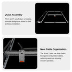 LASER TREE Laser Engraving Machine with Air Assit 60W Laser Module Laser Engraver Cutter Woodworking Area 1000x1500mm DIY Tools