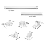 Amocart Mini Split Line Set Cover PVC Decorative Pipe Line Cover For Air Conditioner Easy to Install Paintable for Heat Pump