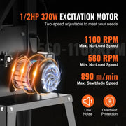 Load image into Gallery viewer, Amocart 10/14Inch Band Saw 2-Speed Continuously Viable Benchtop Bandsaw &amp; Optimized Work Light for Woodworking Aluminum Plastic

