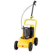 Bild in Galerie-Viewer laden, SucceBuy Striping Line Marking Machine 24 x 13 x 35.4 in 4-Wheel with 2-4 in Adjustable Width for Roads Lots Sports Field Yellow
