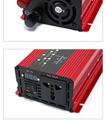 Pure Sine Inverter 1000W-3000W DC To AC 12V/24V To 110V/220V Car Power Inverter Portable Power Bank Converter Car Transformer