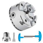 Amocart Metal Lathe Chuck 4-Jaw 2.75" or 3.75" Diameter Turning Machine Accessories Self-centering Tool for Precision Machining