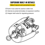 SucceBuy Outboard Hydraulic Steering Pump for Engines Till 150HP Front Mount Helm 1.4cu. in. for Fishing Marine Boat Accessories