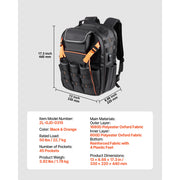 Charger l'image dans la visionneuse de galerie, SucceBuy 45 Pockets Tool Backpack Tool Bag Reinforced Fabric Base Electrician Plumber Repairman Maintenance Worker Tool Bags
