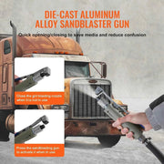 Load image into Gallery viewer, Amocart 5/10/20 Gallon Sand Blaster 60-110 PSI Portable Air Sandblaster Kit w/ Oil-Water Separator for Paint Stain Rust Removal
