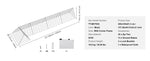 Amocart Chicken Tunnels 157.5 x 39.4 x 24.2 in Chicken Tunnels for Yard Portable Chicken Tunnels for Outside Corner Frames