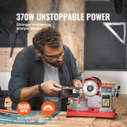 Load image into Gallery viewer, SucceBuy Circular Saw Blade Sharpener 370W Sharpening Machine 3600RPM Saw Blade 5Inch Wheel Rotary Mill Polisher for Carbide - AMOCART

