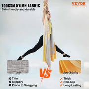 Bild in Galerie-Viewer laden, Amocart 5.5 Yards Aerial Yoga Hammock &amp; Swing Nylon Fabric Full Rigging Hardware for Antigravity Yoga Fitness Bodybuilding
