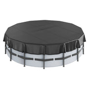 Load image into Gallery viewer, Amocart 18/15Ft Round Pool Cover Solar Covers for Above Ground Pools Safety Pool Cover with Drawstring Design Black
