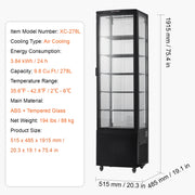 Charger l'image dans la visionneuse de galerie, Amocart 3.5/4.2/5/9.8 cft Refrigerated Display Case Large Commercial Pastry Display Refrigerator with LED Lighting for Bakery
