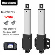 Load image into Gallery viewer, DC 12V Small Linear Actuator Stroke 30mm Max Force 33Lbs Electric Motor For Cabinets Window Opener Robitcs With Free Bracket
