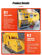 Customized Crawler Telescopic Boom Spider Crane with Hydraulic Remote Control，with Long Arm Fly Jib