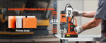 Amocart Magnetic Drill 1450W Motor Boring Diameter 2810 lbf Portable Electric Mag Drill Press Variable Speed Drilling Machine