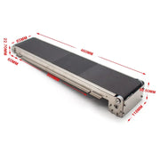 Bild in Galerie-Viewer laden, 85*460mm Mini-Förderband, Edelstahlrahmen, PU-Band, DC24V, automatische Spur, Frachtkanal, Förderlast 3,5-5KG
