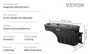 Charger l'image dans la visionneuse de galerie, SucceBuy Truck Bed Storage Box Passenger Side Lockable Lid Waterproof ABS Wheel Well with Password Padlock Tool Box for Trucks
